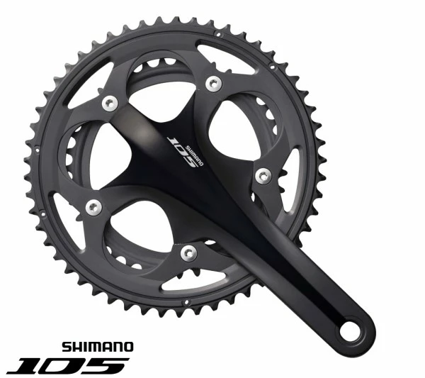 Shimano 105 Kurbelsatz FC-5750 Compact Schwarz 172,5mm 3 Shimano 105 Kurbelsatz FC-5750 Compact Schwarz 172,5mm