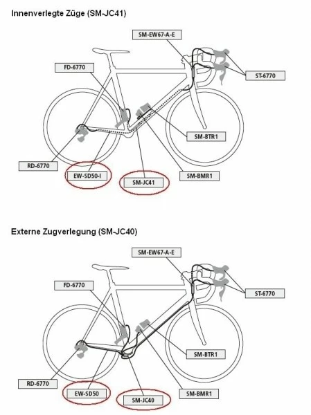Shimano Di2 Kabelgehäuse SM-EWC2 Für Ext. Kabel - Weiß 4 Shimano Di2 Kabelgehäuse SM-EWC2 Für Ext. Kabel - Weiß – Bild 2